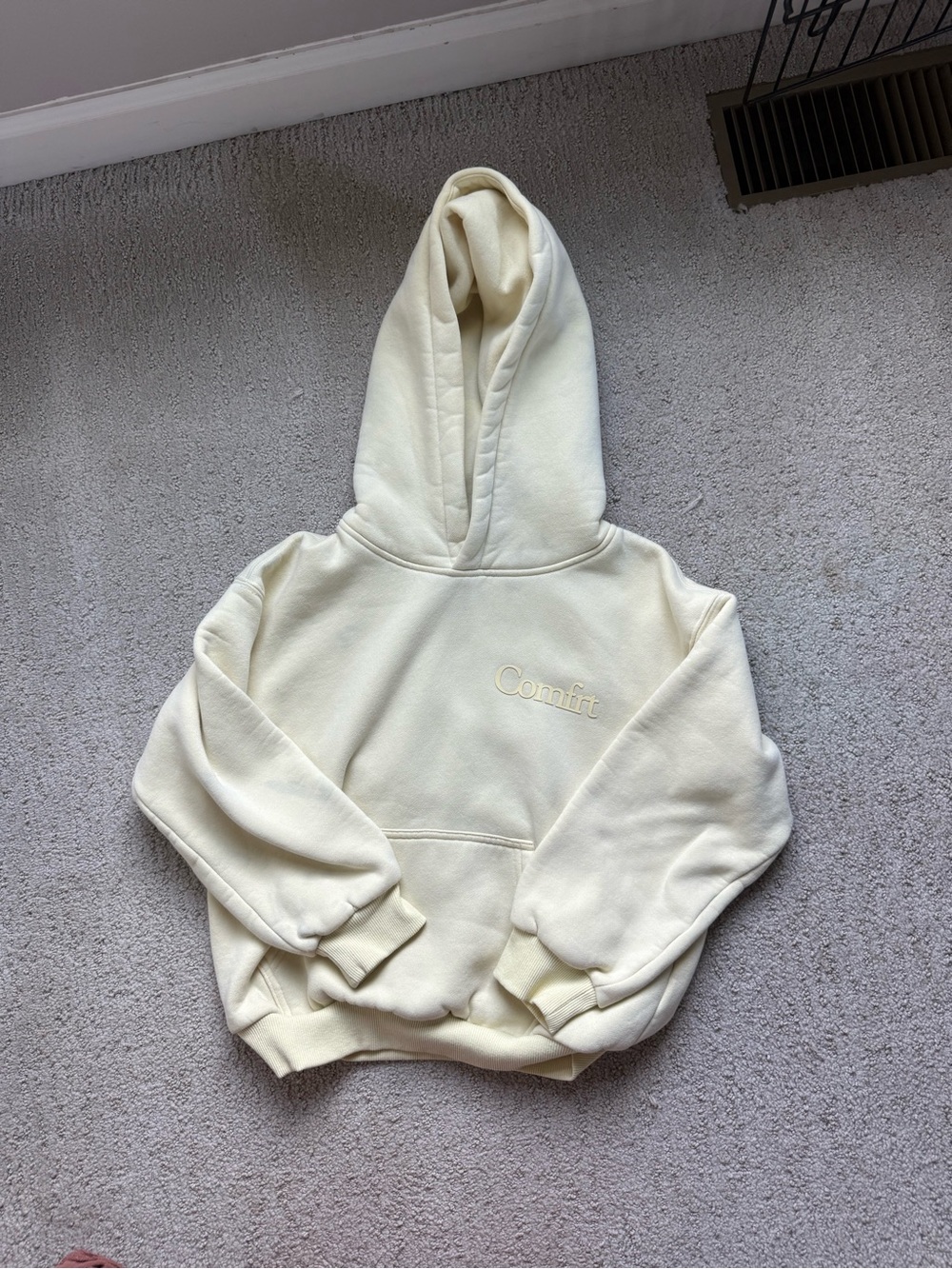 Comfit Cream Kids Hoodie - Soft Pullover Sweatshirt